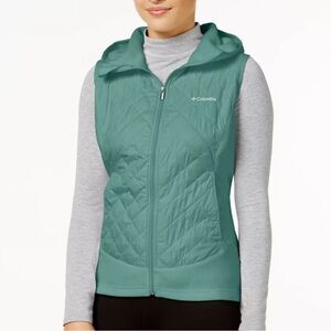 Columbia Warmer Days™ Hooded Fleece Vest Teal X-Large New with tags!